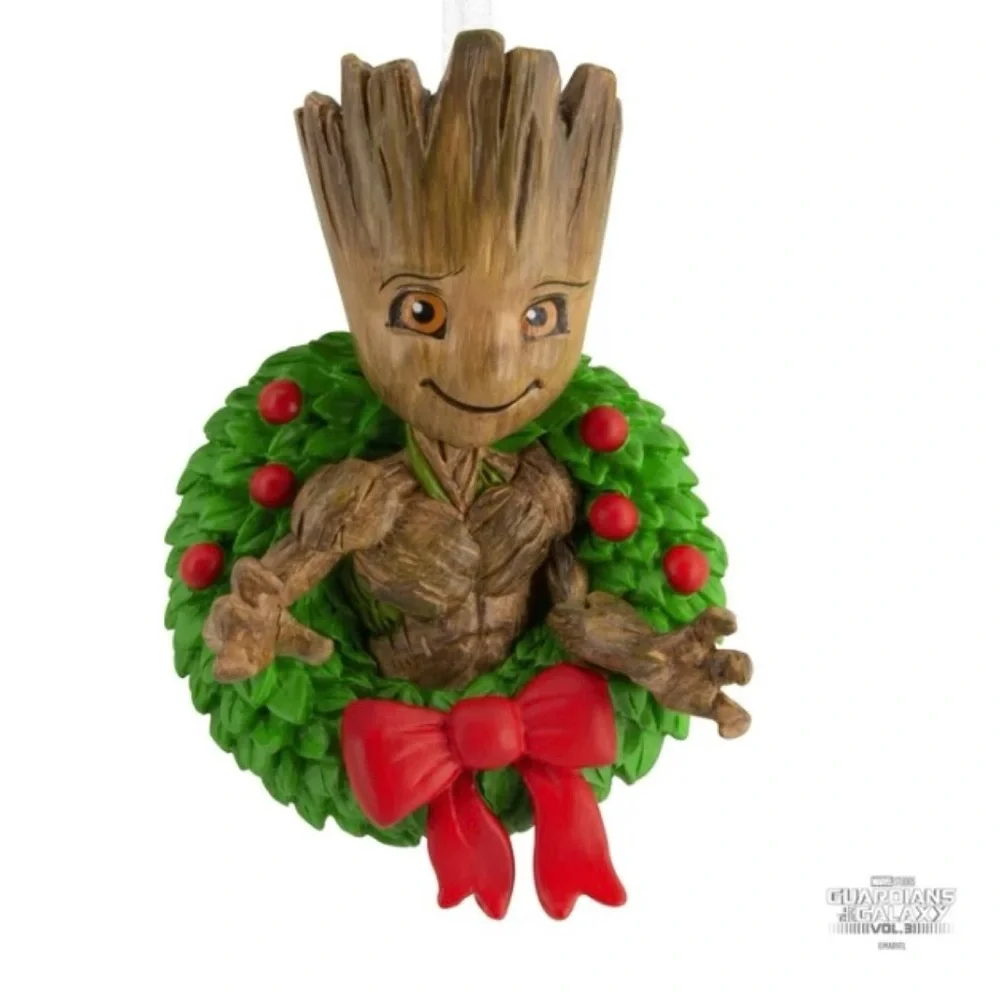 Hallmark Marvel Guardians of the Galaxy “Groot in Holiday Wreath” Ornament (NWT)